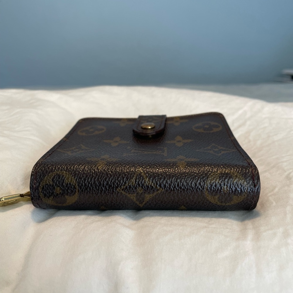 CA0968 Louis Vuitton Compact Zip Monogram Canvas Bifold Wallet Brown - Picture 11 of 12